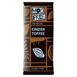 Moo Free Cinder Toffee Bar 80g - Pack of 4