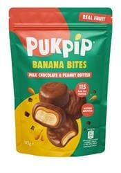 Pukpip Real Banana Bites Dipped in Milk Choc & Peanut Butter 172g