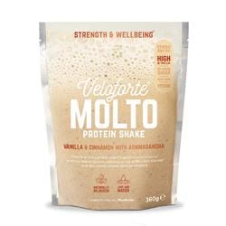 Veloforte Molto Recovery Shake Complete Protein Ashwagandha Vanilla and Cinnamon 360g
