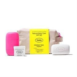 Fussy Coconut Milk Deodorant Body Bar & Washbag Gift Set