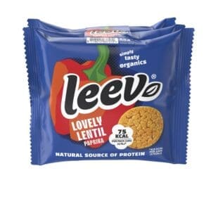 Leev Bio Lentilcakes Paprika portions 54g - Pack of 4