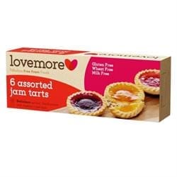 Lovemore Wheat Gluten & Milk Free 6 Assorted Jam Tarts 190g