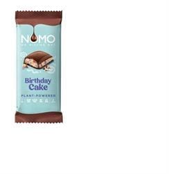 NOMO Chocolate Birthday Cake Bar 127g - Pack of 12