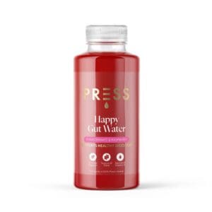 PRESS Healthfoods Happy Gut Pomegranate and Raspberry Water 400ml