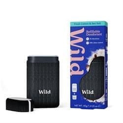 Wild Men's Carbon Case and Fresh Cotton & Sea Salt Deo 40g
