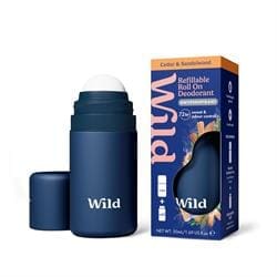 Wild Men's Navy Case and Sandalwood Antiperspirant Roll On 50ml