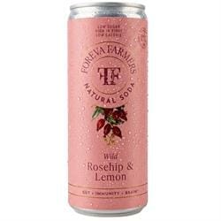 FOREVA FARMERS ROSEHIP & LEMON PREBIOTIC SODA 250ML.