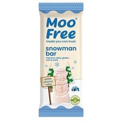 Moo Free White Chocolate Snowman Bar 30g - Pack of 15