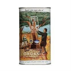 Mitira Lesvos Organic Extra Virgin Olive Oil 1L Tin