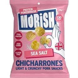 Morish Snacks Pork Chicharrones Sea Salt 25g - Pack of 10