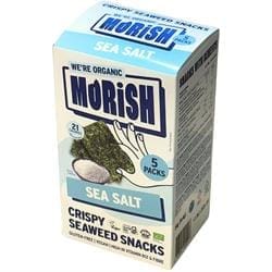 Morish Snacks Organic Sea Salt Seaweed Snacks 5x4g