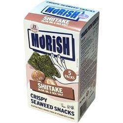 Morish Snacks Crispy Shiitake Seaweed Snacks 5x4g