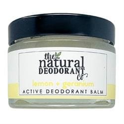 The Natural Deodorant Co. Lemon + Geranium Active Balm 55g