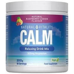 Natural Vitality Calm Relaxing Drink Mix Raspberry Lemon 200g