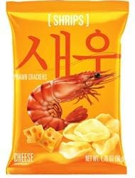 SHRIPS Prawn Crackers Cheese 50g - Pack of 10