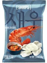 SHRIPS Prawn Crackers Tom Yum 50g - Pack of 10