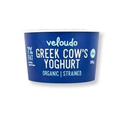 Veloudo Organic Cow Milk Strained Yoghurt 150g