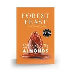 Salted Caramel Milk Chocolate Almonds Gift Cube 140g