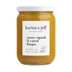 Karine & Jeff Organic Savory Squash & Carrot Bisque 500ml - Pack of 2