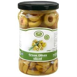 Korvel Greek Green Olives Sliced Super Colossal 290g