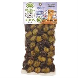 Korvel Greek Mix Kalamata/Green Olives with Oregano 250g