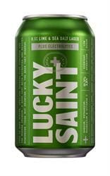 Lucky Saint Sea Salt and Lime Lager 330ml Can - Pack of 4
