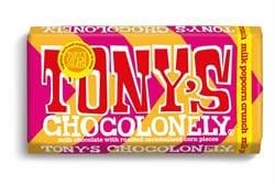 Tony's Milk Chocolate with Roasted Caramelized Corn Pieces 180g - Pack of 15