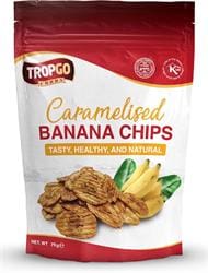 Tropgo Caramelised Banana Chips 70g - Pack of 2