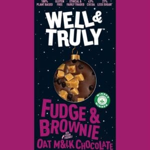 Fudge Brownie Bauble Oat M&lk Chocolate 90g - Pack of 2