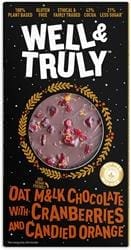Cranberries and Candied Orange Oat M&lk Chocolate 90g - Pack of 2