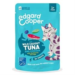 Edgard and Cooper Wild Caught Tuna & Chicken in Gravy with blueberries and sage