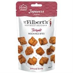 Mr Filbert's Japanese Teriyaki Rice Crackers 40g - Pack of 16