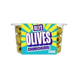 Ollys Olives - Chimichurri Pitted Halkidiki Olives 200g