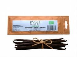Purity Kitchen Organic Madagascan Vanilla Pods 5 Pods