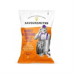 Savoursmiths Bubbly and Serrano Chilli Flavour Potato Crisps 150g - Pack of 12