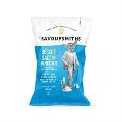 Savoursmiths Desert Salt and Vinegar Flavour Potato Crisps 150g - Pack of 12