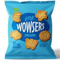 Wowsers Organic Little All Butter Biscuits 80g - Pack of 10