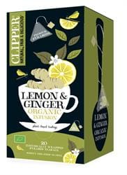 Clipper Tea Organic and Fairtrade Lemon & Ginger 20bags