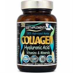Marine Collagen Hyaluronic Acid Vitamin C Zinc. 60 capsules.