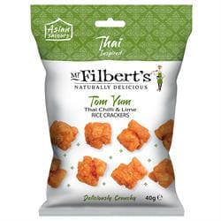 Mr Filberts Oriental Black Pepper Rice Crackers 40g - Pack of 16