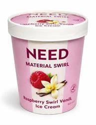 Material Swirl Vanilla & Raspberry Swirl Ice Cream 400ml
