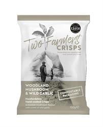 Two Farmers Woodland Mushroom & Wild Garlic Crisps 150g - Pack of 12