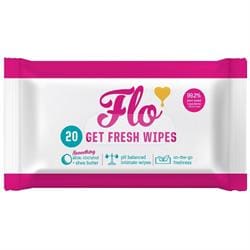 Flo Get Fresh Intimate Body Wipes (20 wipes)