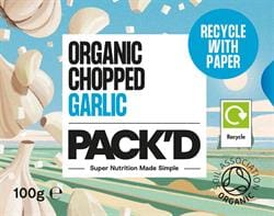 Organic Chopped Garlic 100g
